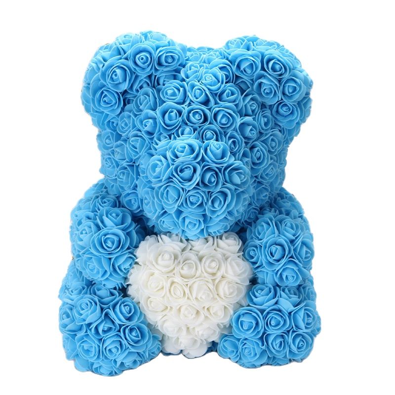Artificial Flower Cute Stuffed Bear Toy