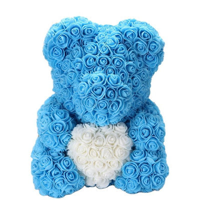 Artificial Flower Cute Stuffed Bear Toy