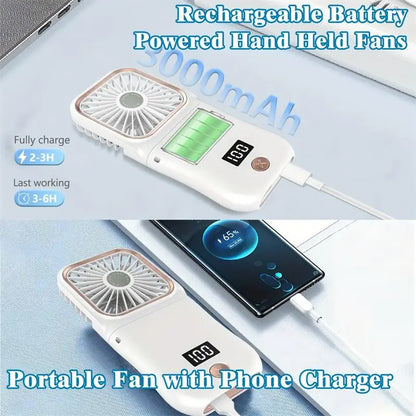 Compact USB 3-in-1 Personal Fan