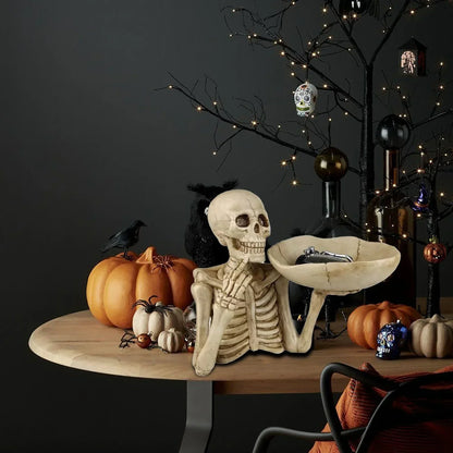 Dark Decorative Skull Tray