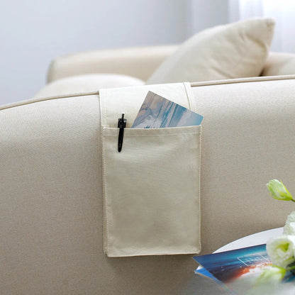 Cotton Bedside Storage Organizer with Pockets