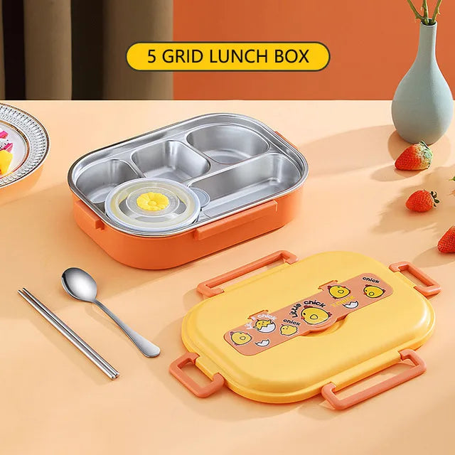 Insulated Stainless Steel Meal Prep Lunch Box Set