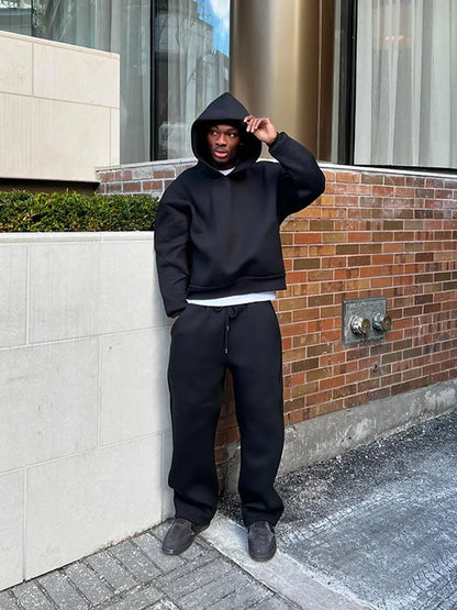 Big Size Hoodie Tracksuit Set