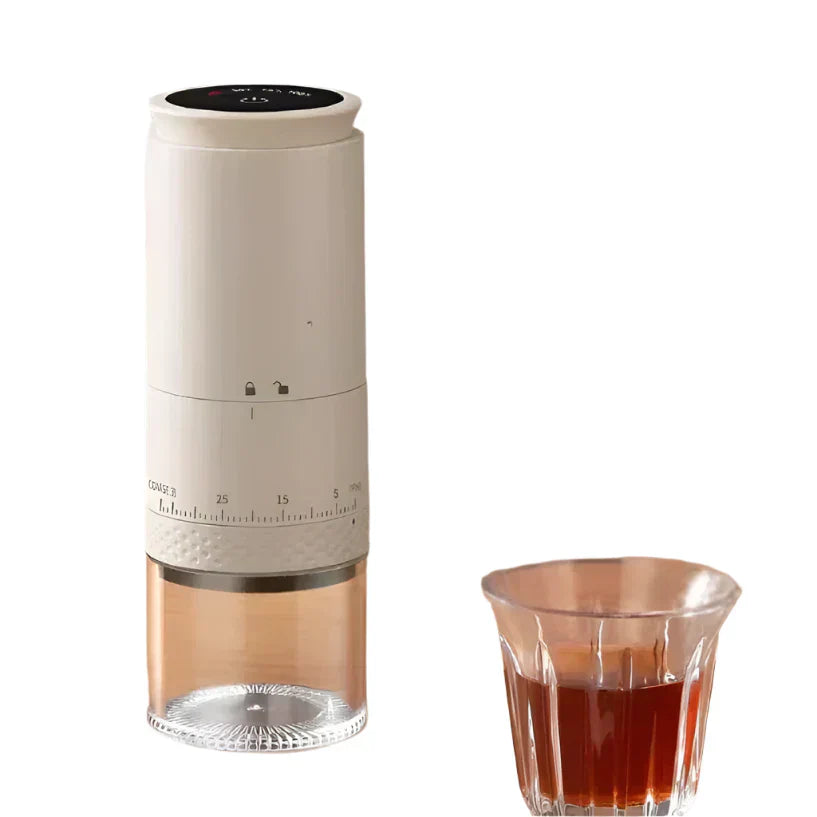 Small Portable Coffee Grinder with Adjustable Settings