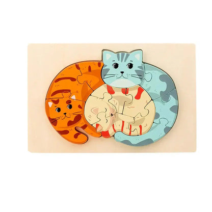 Vibrant Wood Kids Jigsaw Puzzle