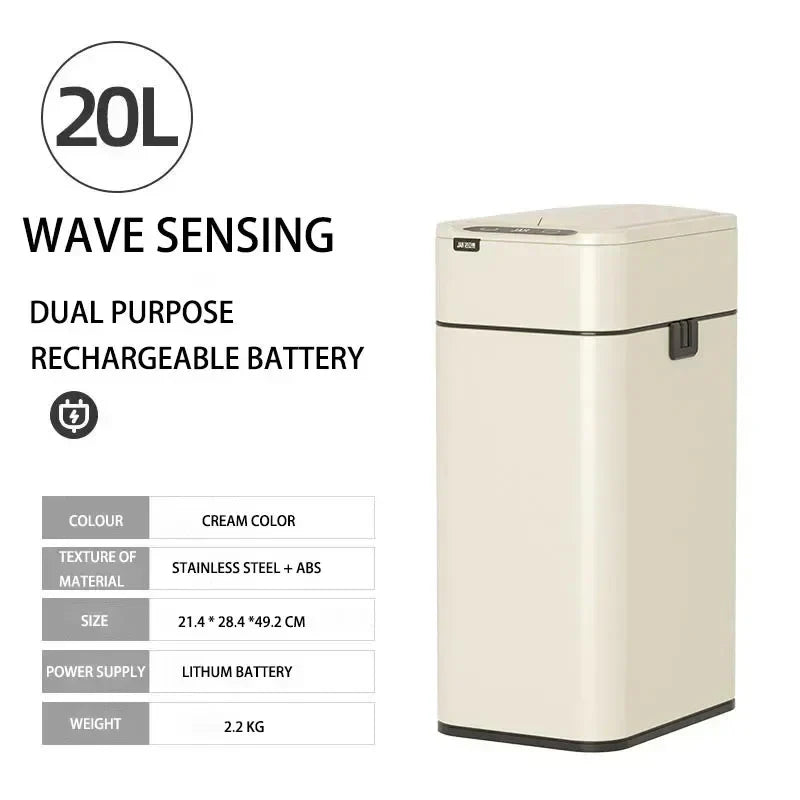 Automatic Stainless Steel Motion Sensor Bin