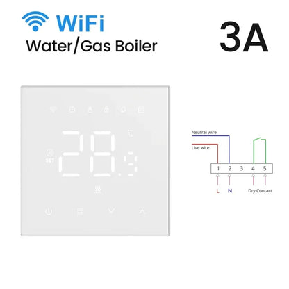 Intelligent WiFi Thermostat Touchscreen Energy Saver