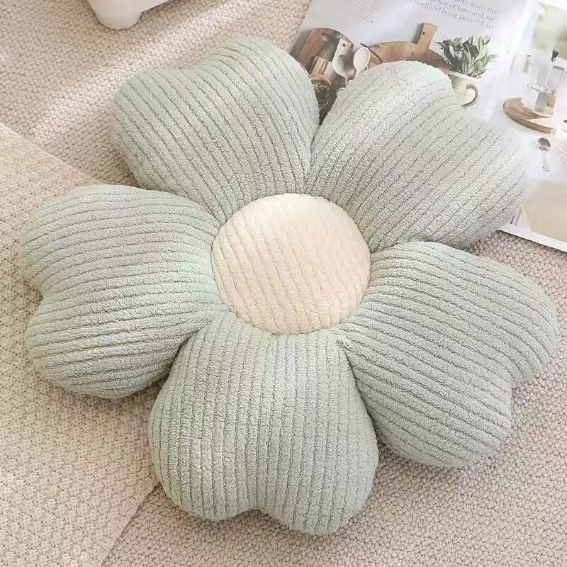 Soft Flower Design Accent Pillow