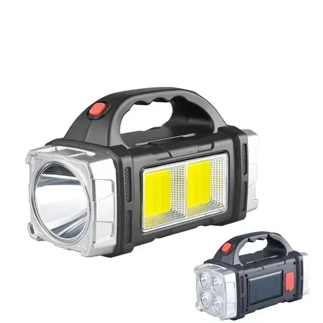Compact Solar Power Bank with LED Lantern
