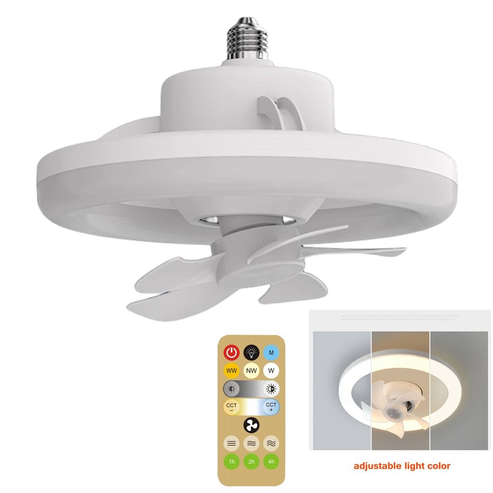 Energy Saving Fan Ceiling Light Fixture