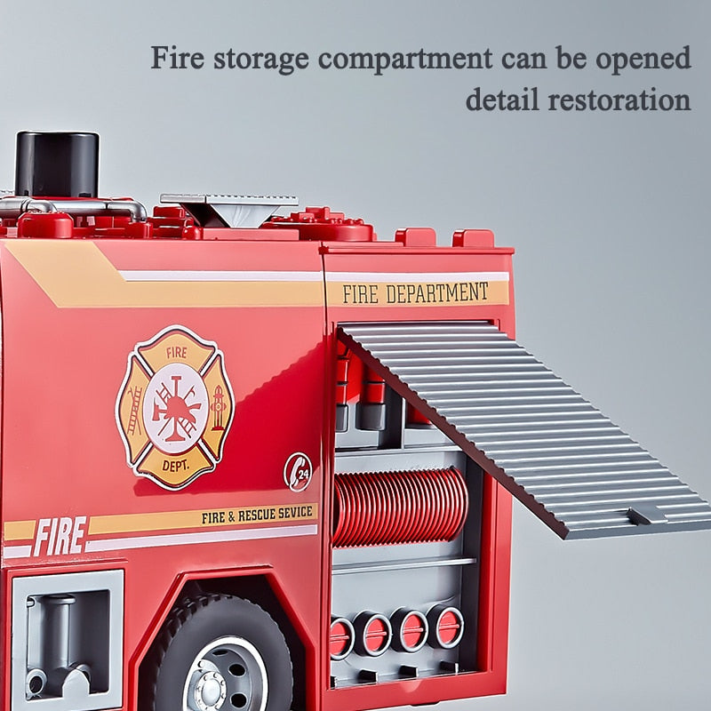 Big Kids Fire Engine Toy Truck Playset