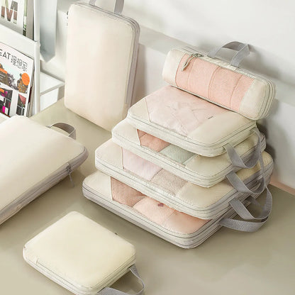Compact Travel Storage Bag Set 5-Piece Water-Resistant - Luxicro