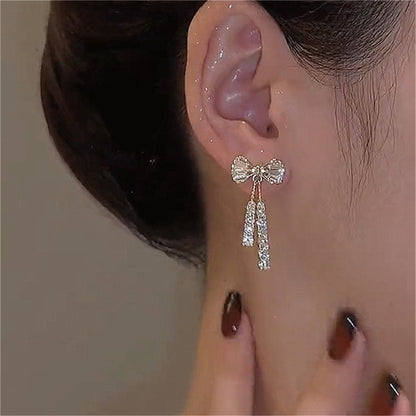 Boho Chic Long Drop Tassel Earrings