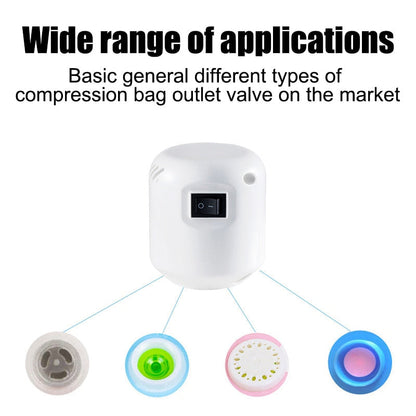 Compact Storage Bag with Portable Vacuum Sealer