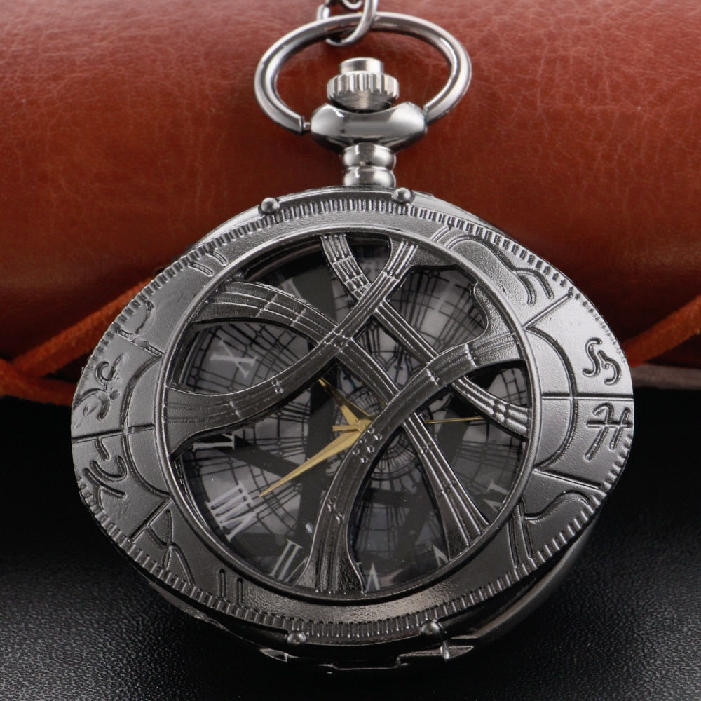 Unique Antique Style Pocket Watch Necklace