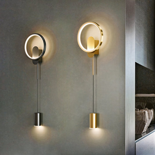 Contemporary LED Gold Sconce Wall Lamp 24W - Luxicro