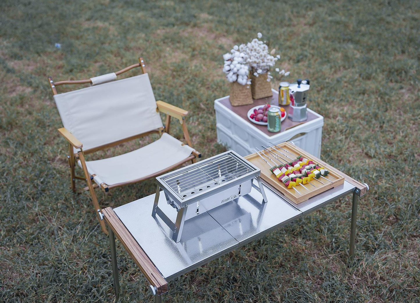 Space Saving Folding Metal Gas BBQ Grill