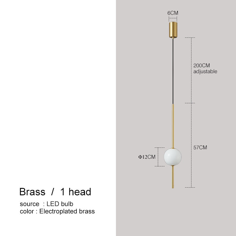 Minimalist Clear Globe Hanging Light