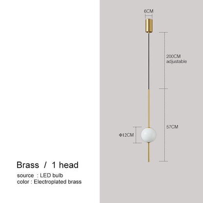 Minimalist Clear Globe Hanging Light