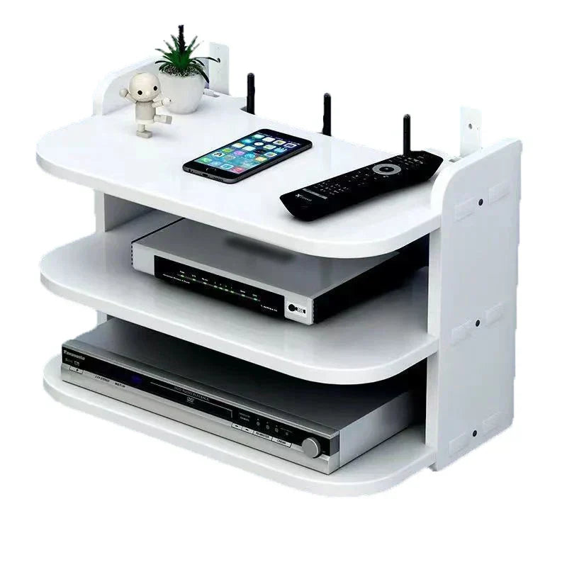 Space Saving Wireless Router Storage Shelf