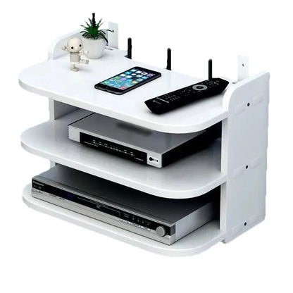 Space Saving Wireless Router Storage Shelf