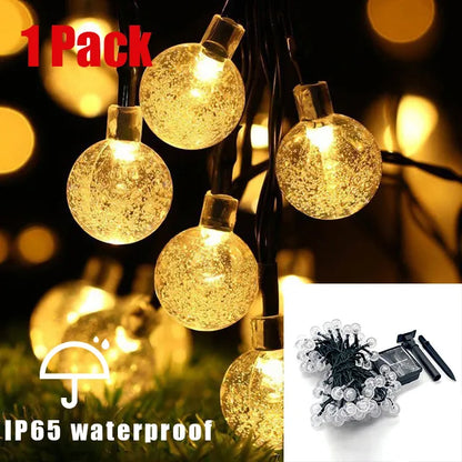 Bright Solar Powered Outdoor String Lights Waterproof