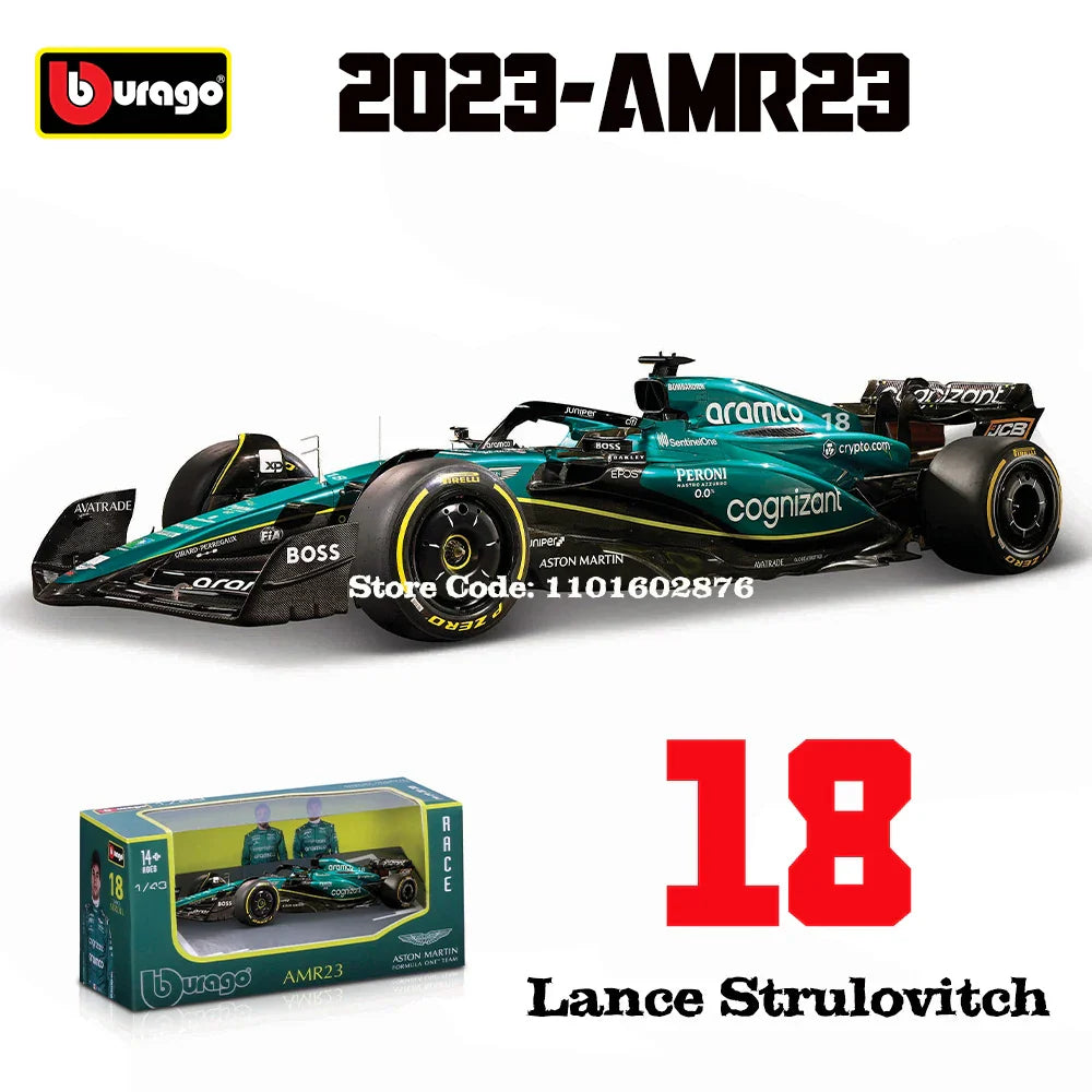 Detailed F1 Car Model 1:43 Scale Collectible Replica