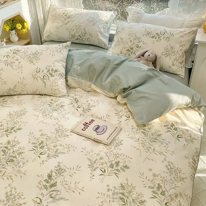 Soft Floral Bedding Comforter Set