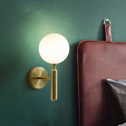 Warm Glass LED Wall Light - Modern Nordic Style