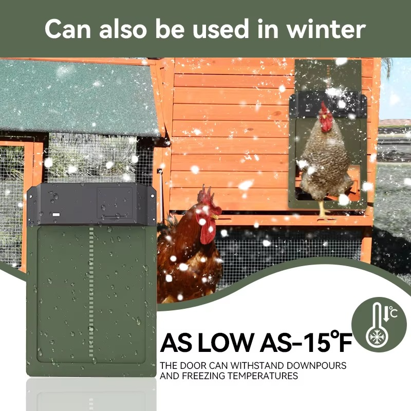Automatic Chicken Coop Door Opener with Sensor