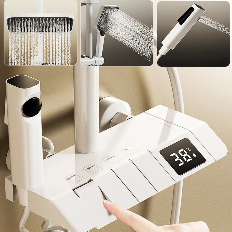 Premium LED Shower Head System - Luxicro
