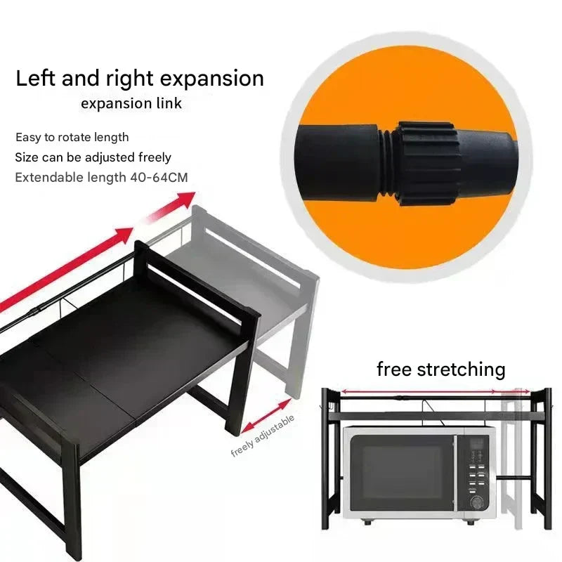 Compact Folding Stainless Steel Kitchen Storage Rack