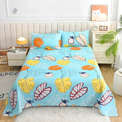 Comfortable Floral Pattern Bed Sheet Set