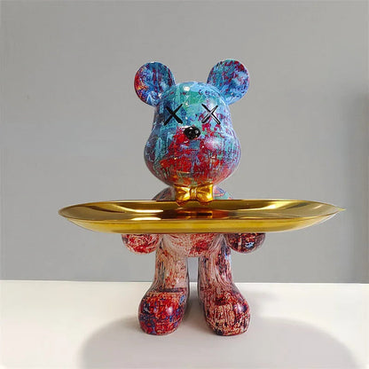 Cute Teddy Bear Food Serving Platter