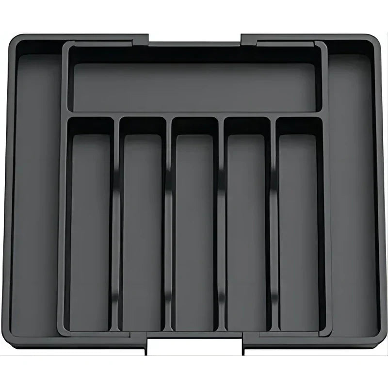 Compact Sliding Kitchen Drawer Storage Organizer