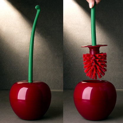 Bright Red Bathroom Toilet Brush with Cute Style - Luxicro