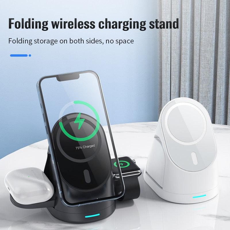 Portable 3 in 1 Phone Charging Dock Stand