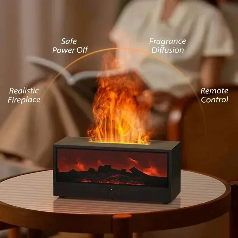 Cozy Warm Mist Fireplace Humidifier