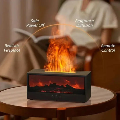 Cozy Warm Mist Fireplace Humidifier