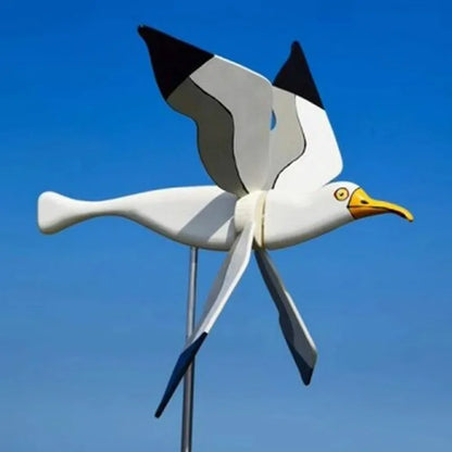 Vibrant Garden Spin Decor Seagull Ornament