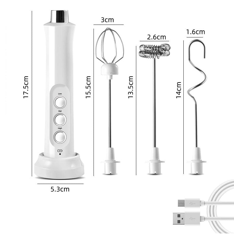 Compact 3in1 Electric Milk Frother Foam Machine