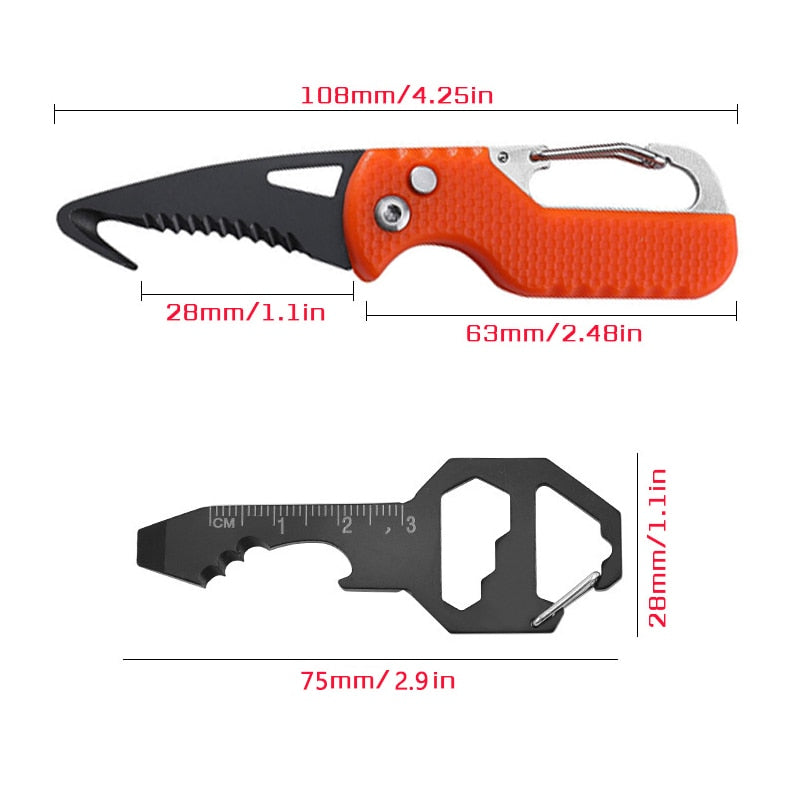 Portable Outdoor Multi Tool Keychain