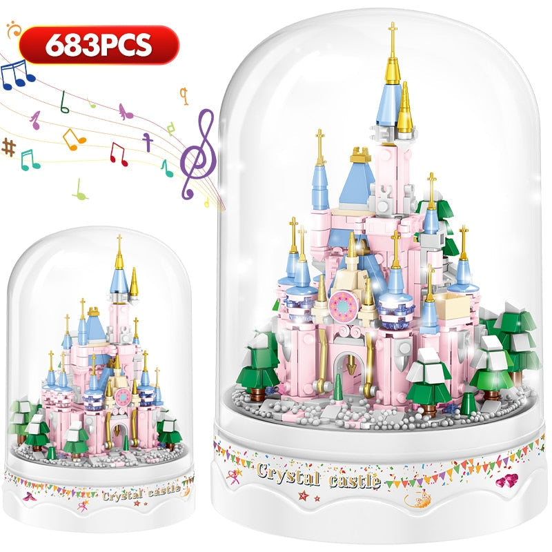 Beautiful Castle Musical Jewelry Box
