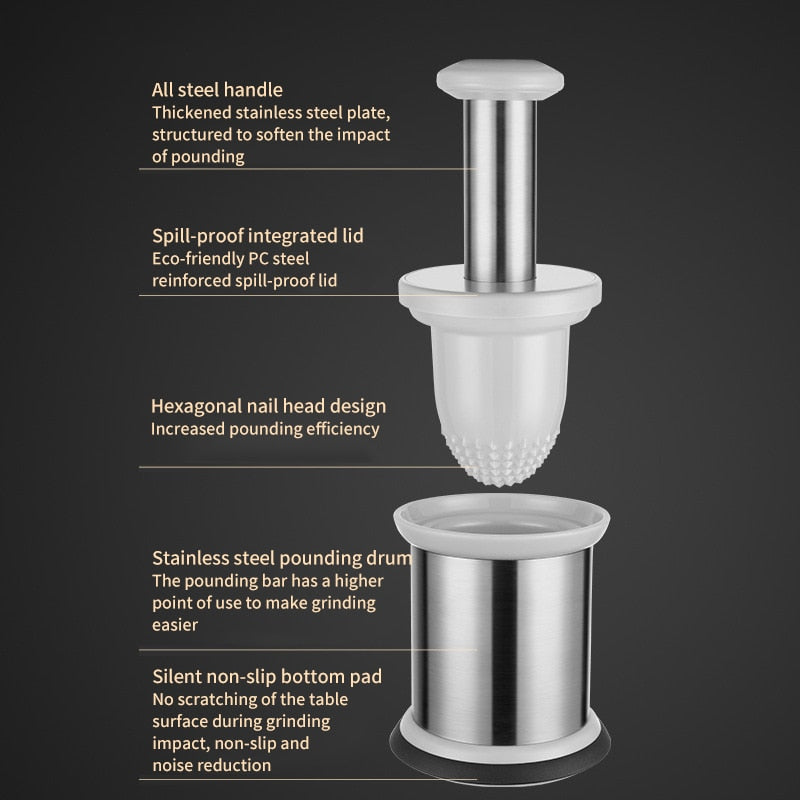 Easy To Use Garlic Crusher Press