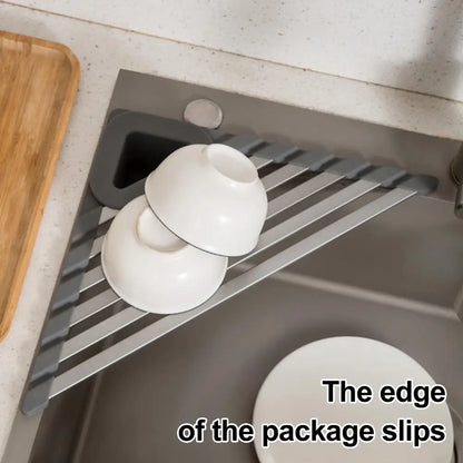 Non-Slip Corner Kitchen Shelf Organizer Rack