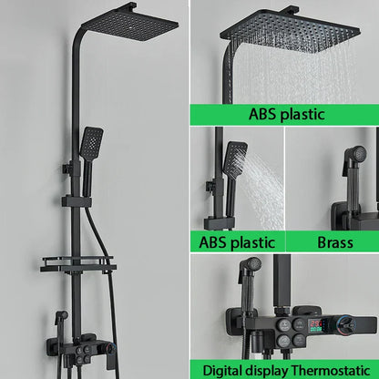 Premium Adjustable Thermostatic Shower Head System