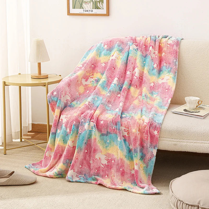 Cozy Night Blanket with Cute Star Pattern