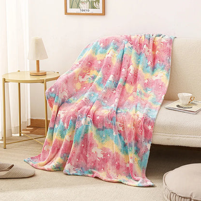 Cozy Night Blanket with Cute Star Pattern
