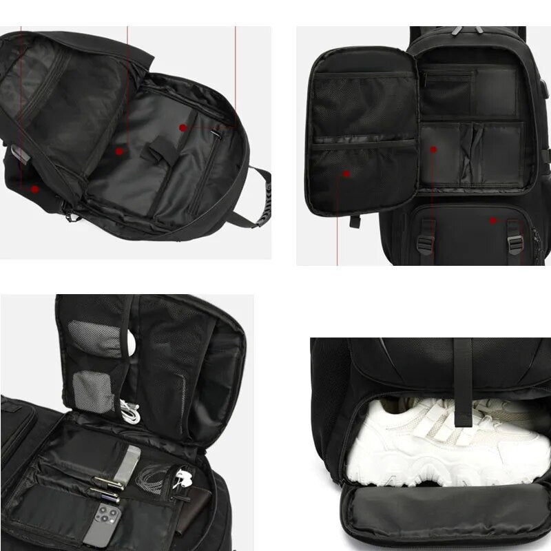 Practical Travel Laptop Backpack with USB Charger Port
