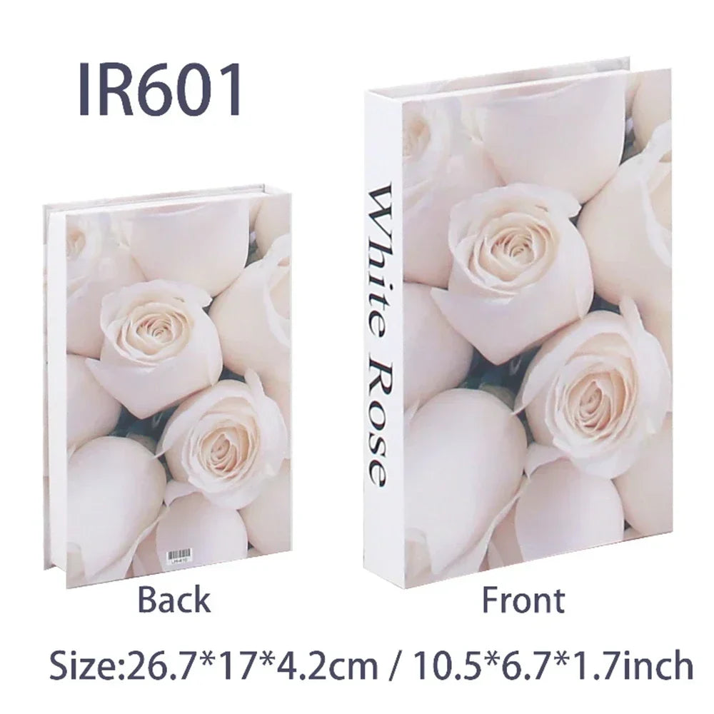 Decorative Wooden Book Box for Living Room Storage